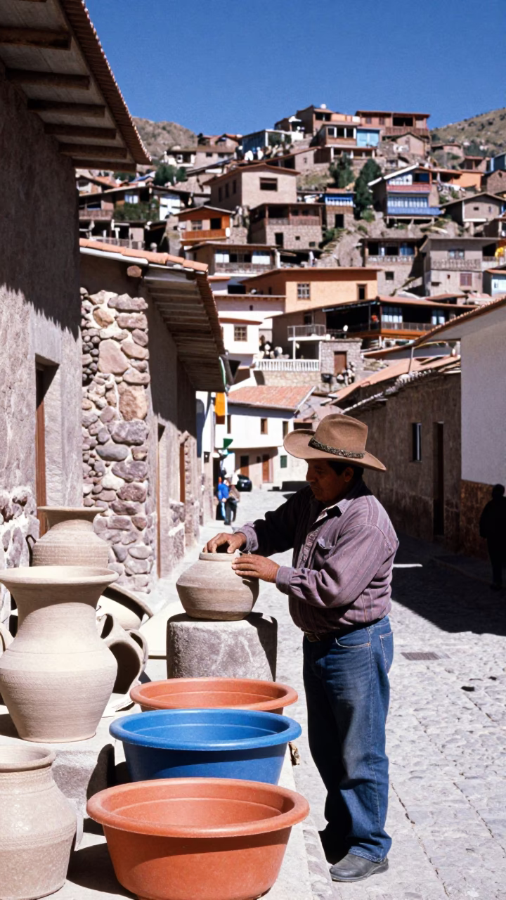 Stoneware Crocks in La Paz in in La Paz, Bolivia