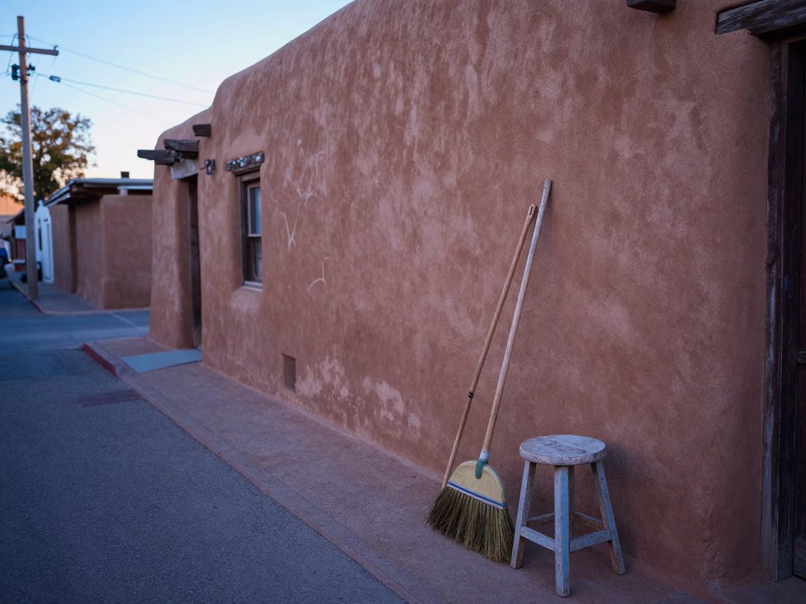Stool in Santa Fe in in Santa Fe, New Mexico, United States