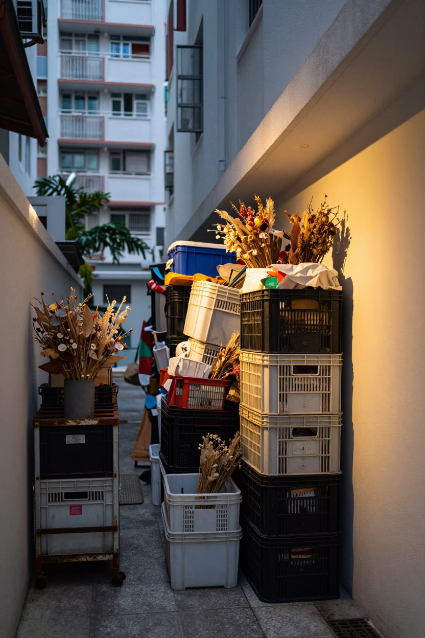 Storage Corridor in Singapore in in Singapore, Singapore