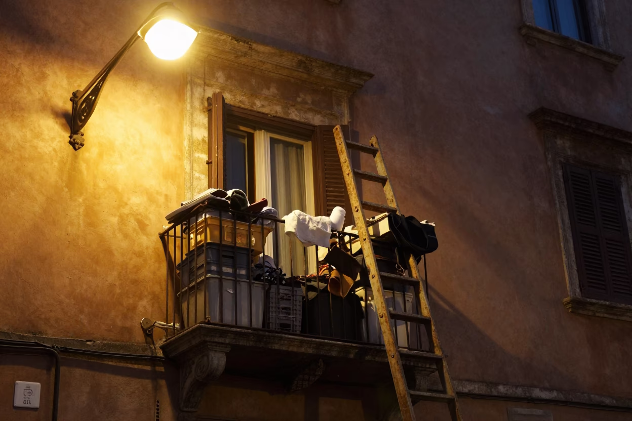 Storage Scene in Rome in in Rome, Italy