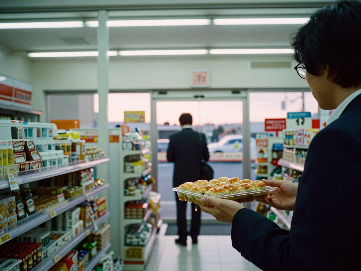 Store Interior in Fukuoka at The Early Morning Light in in Fukuoka, Japan