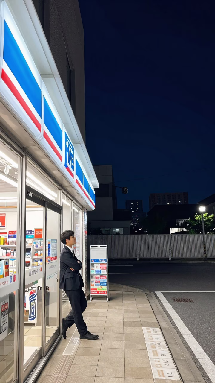 Store Scene at The Deepest Night Sky Light in Fukuoka in in Fukuoka, Japan