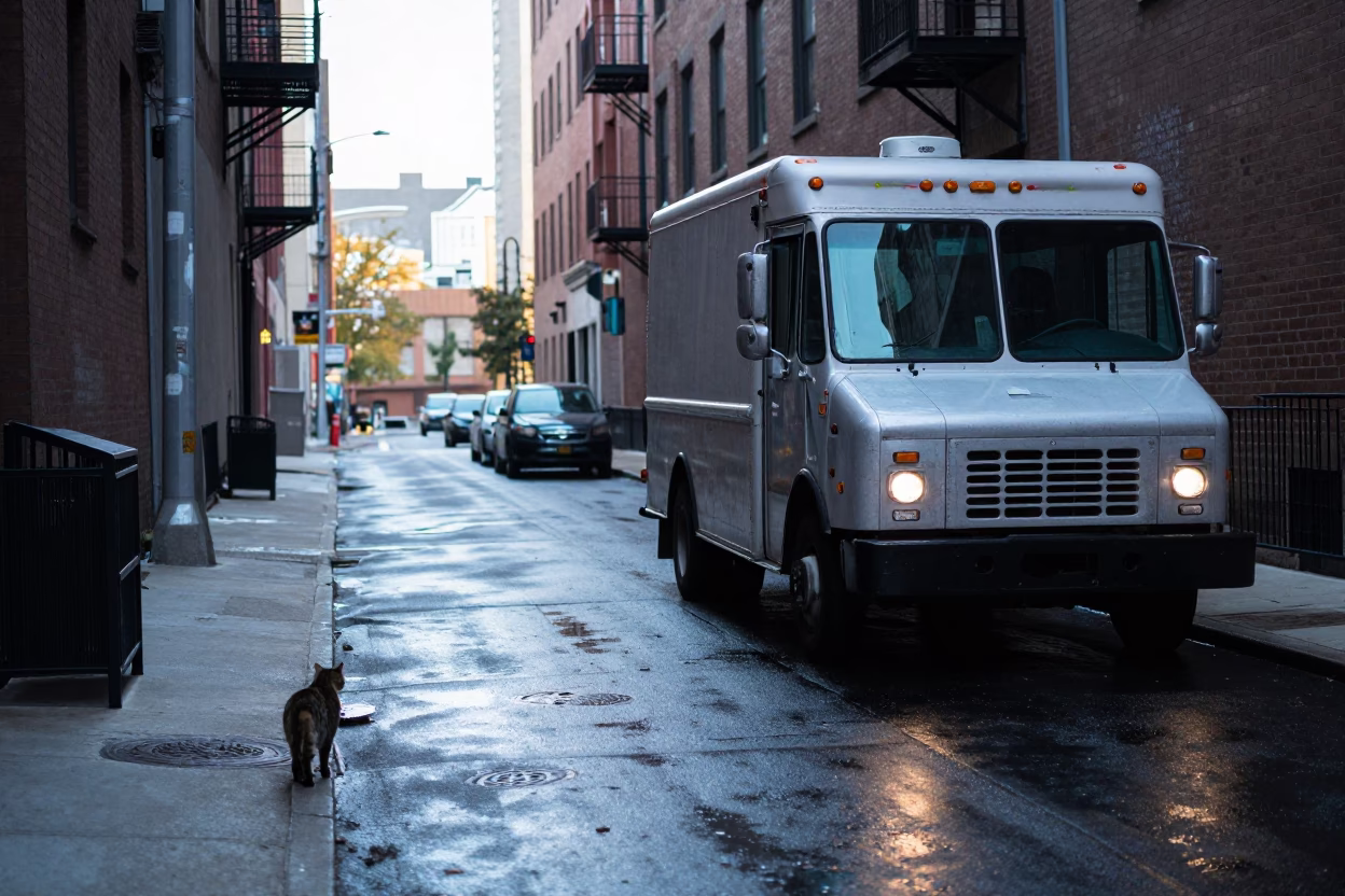 Stray Cat in Chicago in in Chicago, Illinois, United States