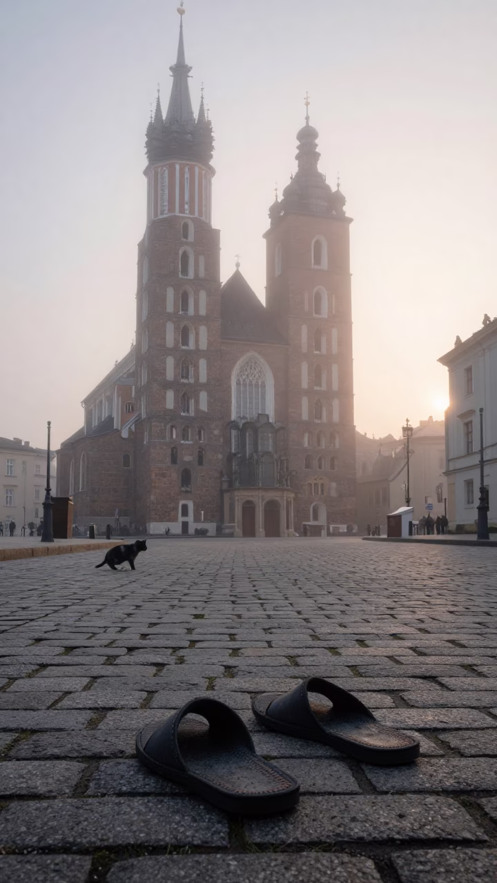 Stray Cat in Krakow in in Krakow, Poland