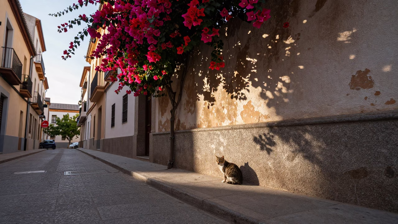 Stray Cat in Madrid in in Madrid, Spain