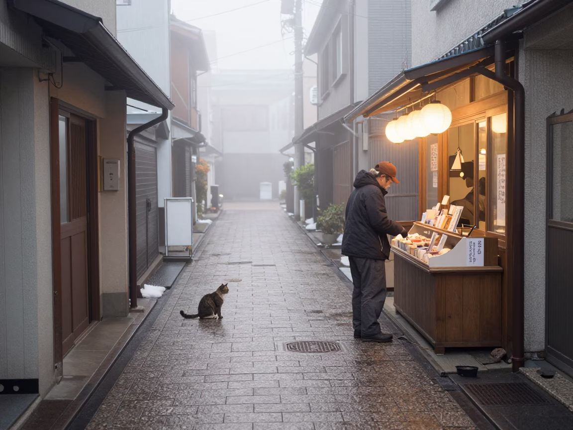 Stray Cat in Sapporo in in Sapporo, Japan