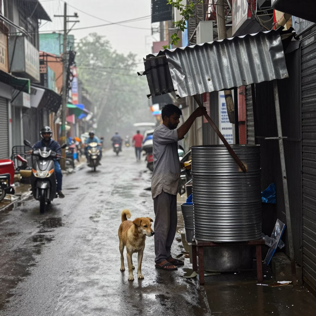 Stray Dog in Delhi in in Delhi, India