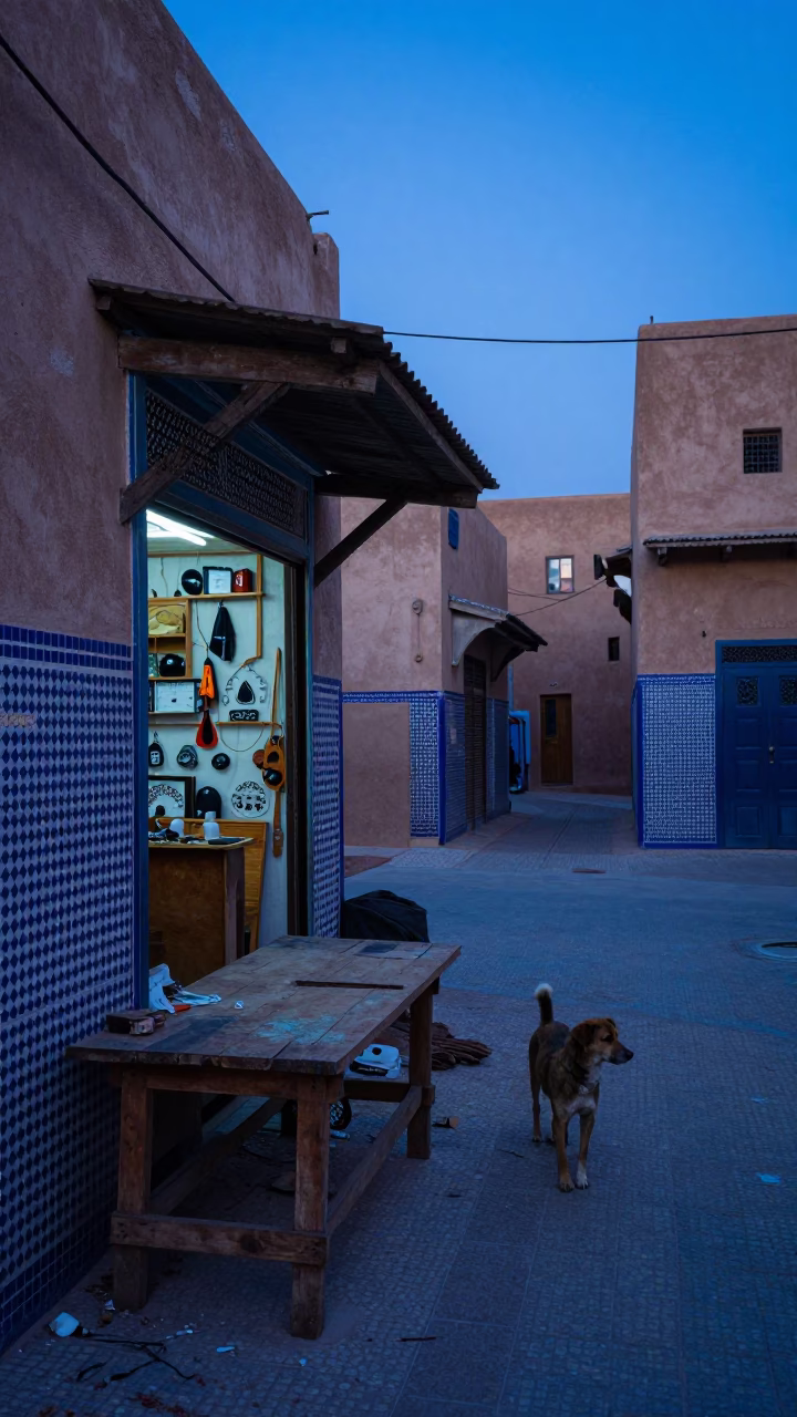 Stray Dog in Fez in in Fez, Morocco