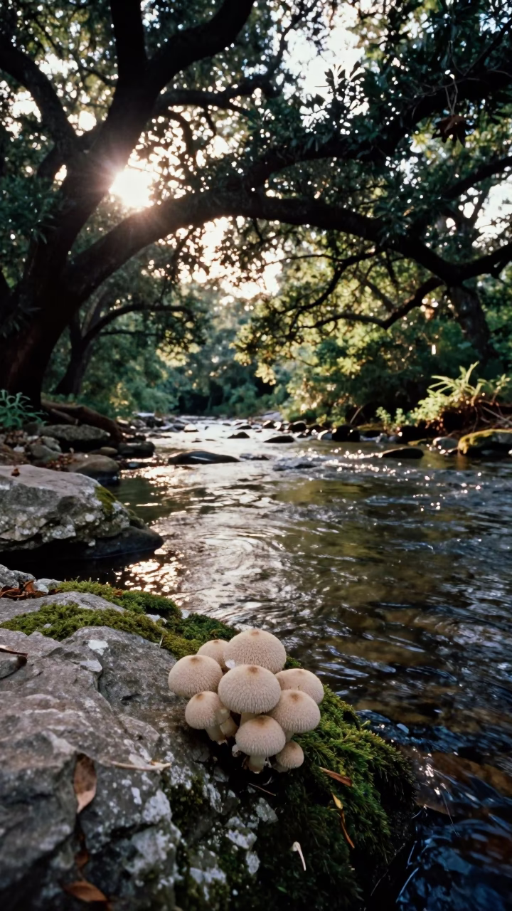 Stream Scene in Austin at The Early Afternoon Light in in Austin, Texas, United States
