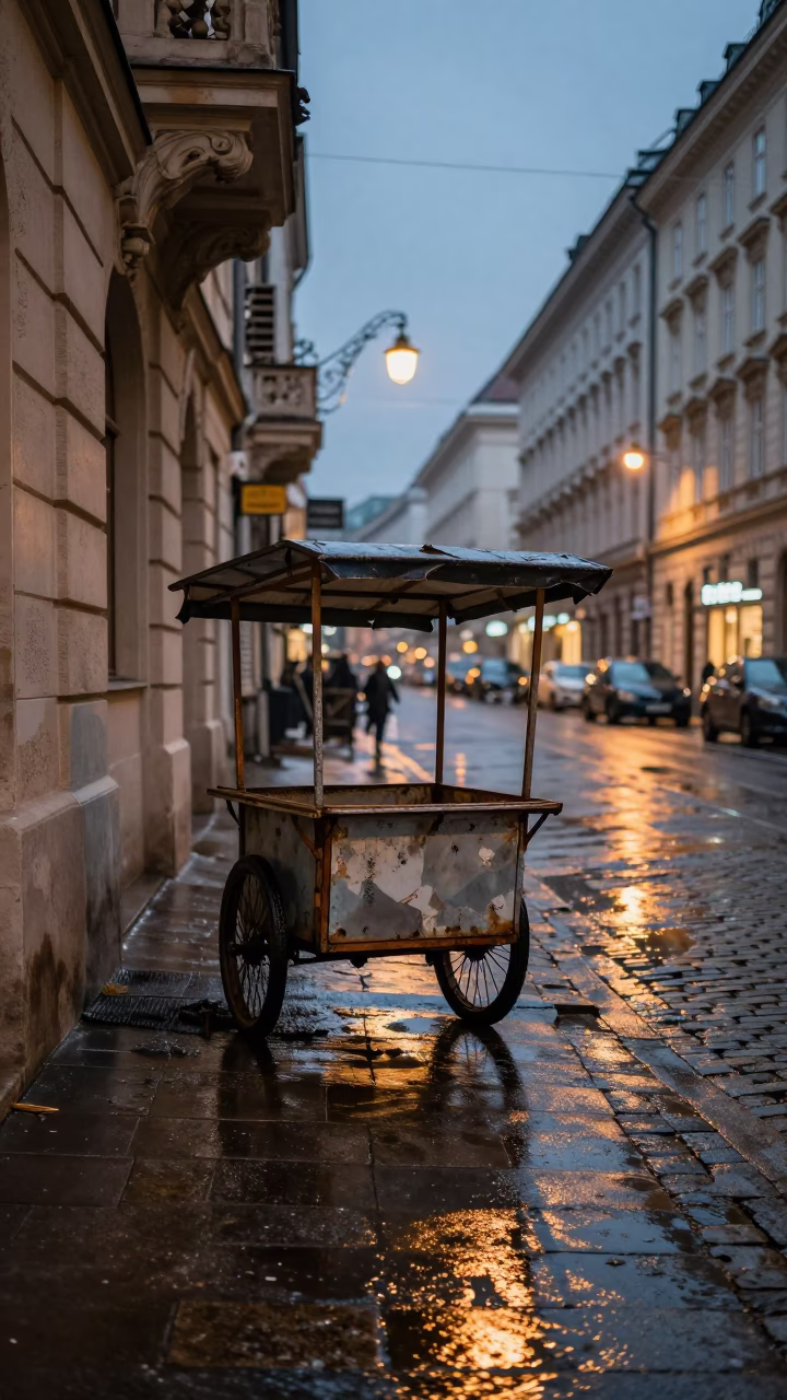 Street Cart in Vienna in in Vienna, Austria