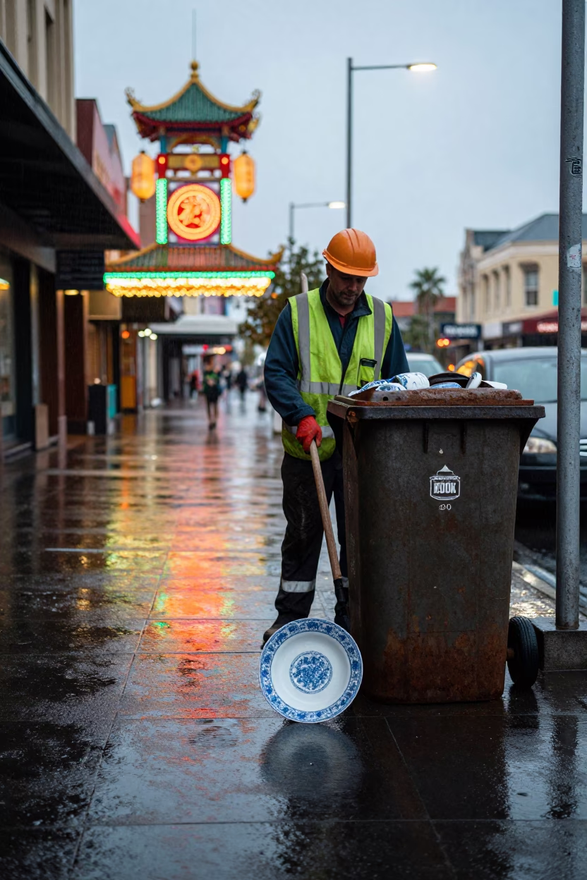 Street Cleaner in Sydney in in Sydney, New South Wales, Australia