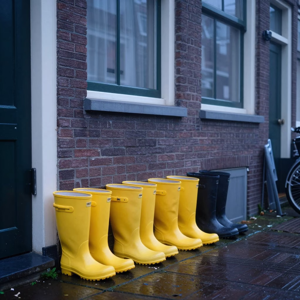 Street Clutter in Amsterdam in in Amsterdam, Netherlands
