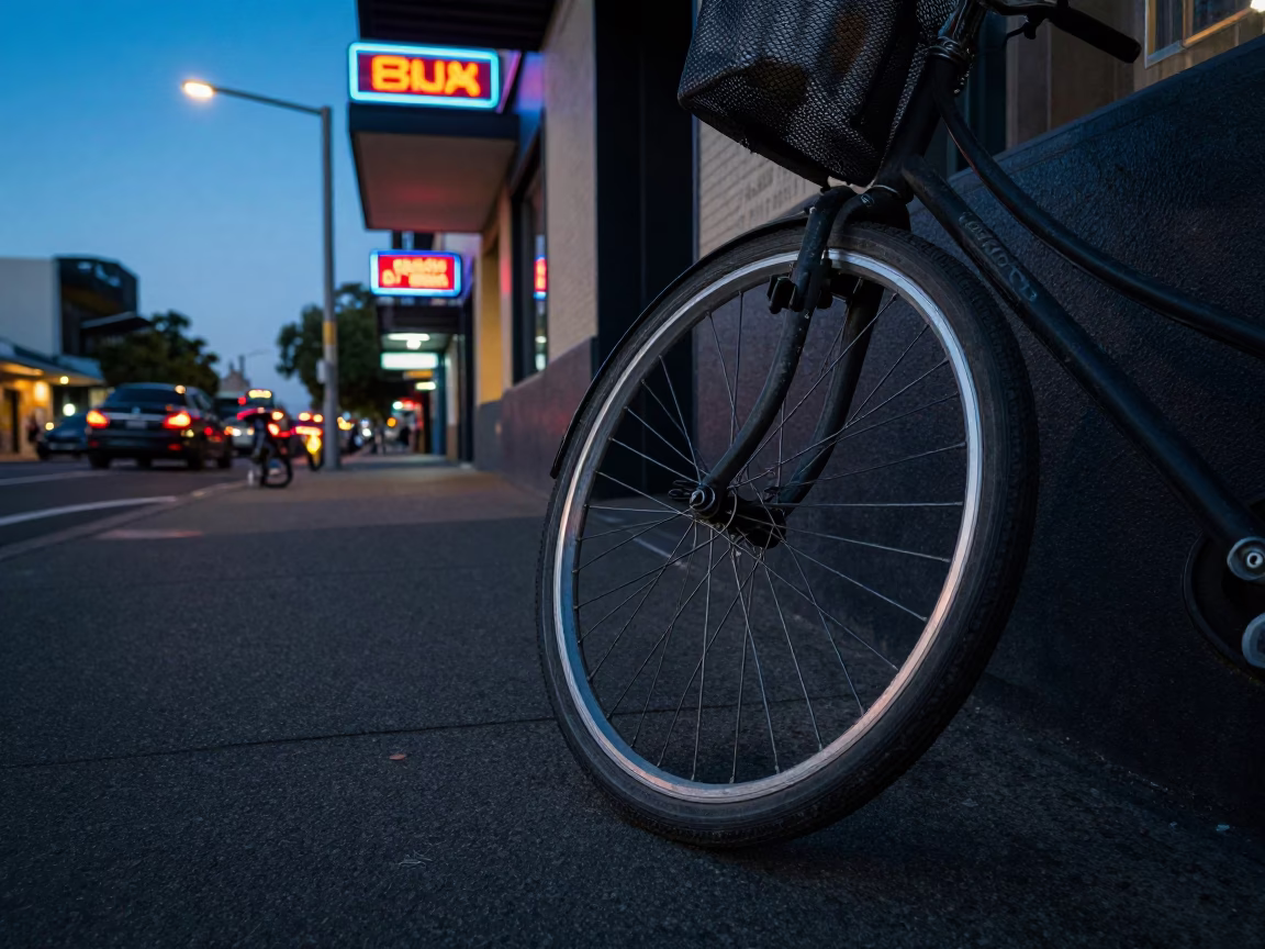 Street Corner in Adelaide at Blue Hour in in Adelaide, South Australia, Australia