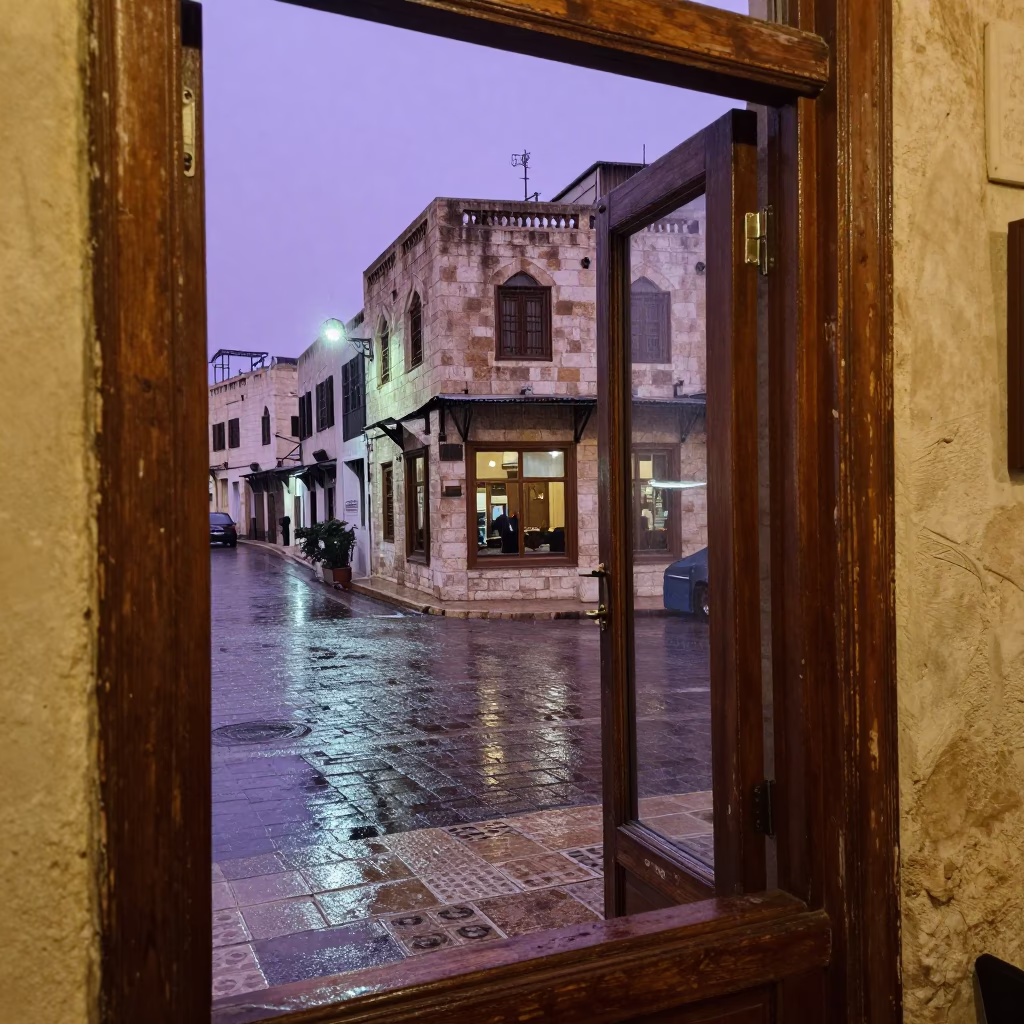 Street Corner in Amman in in Amman, Jordan