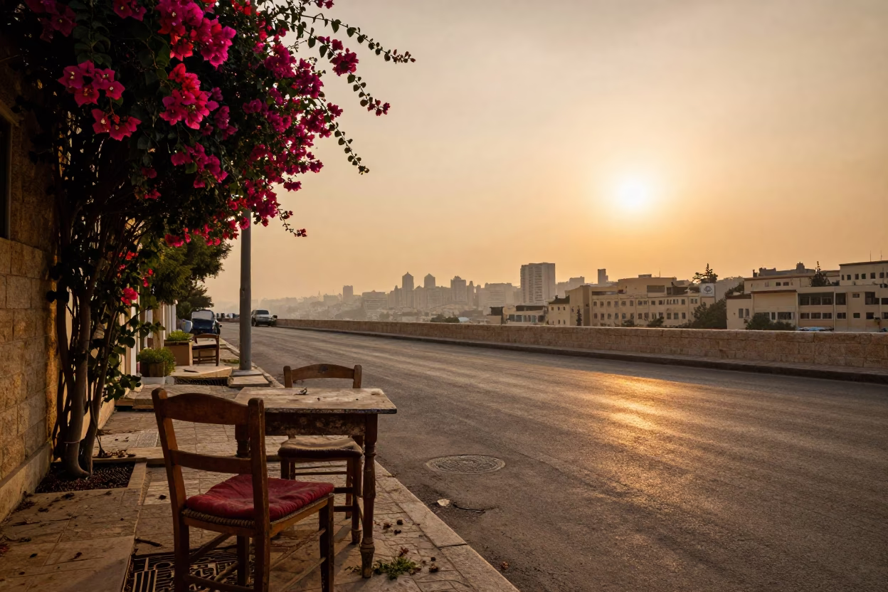 Street Corner in Beirut in in Beirut, Lebanon