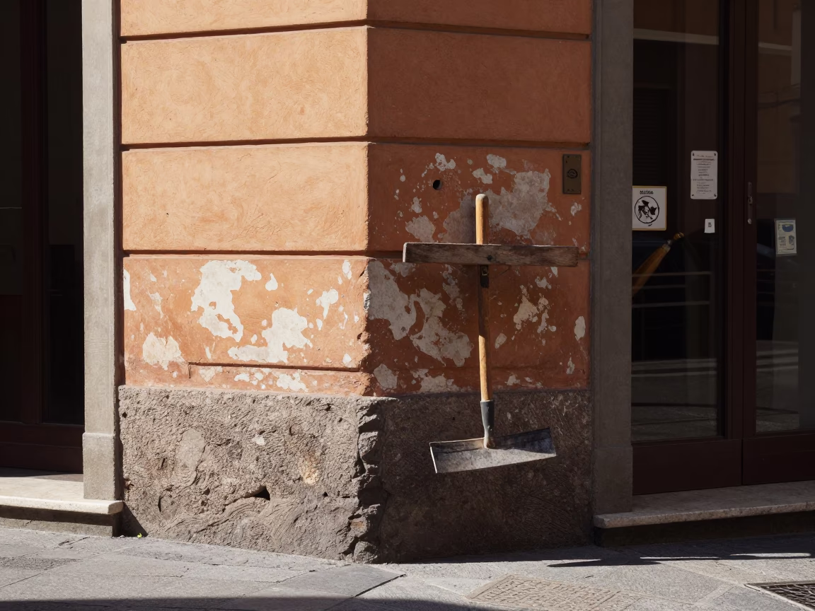 Street Corner in Bologna in in Bologna, Italy