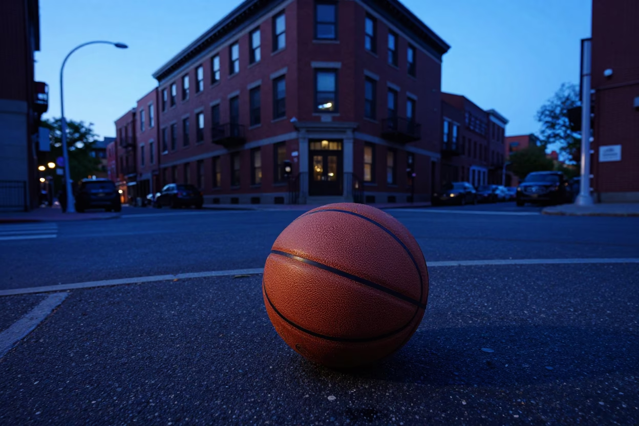 Street Corner in Boston at First Light Of Dawn in in Boston, Massachusetts, United States
