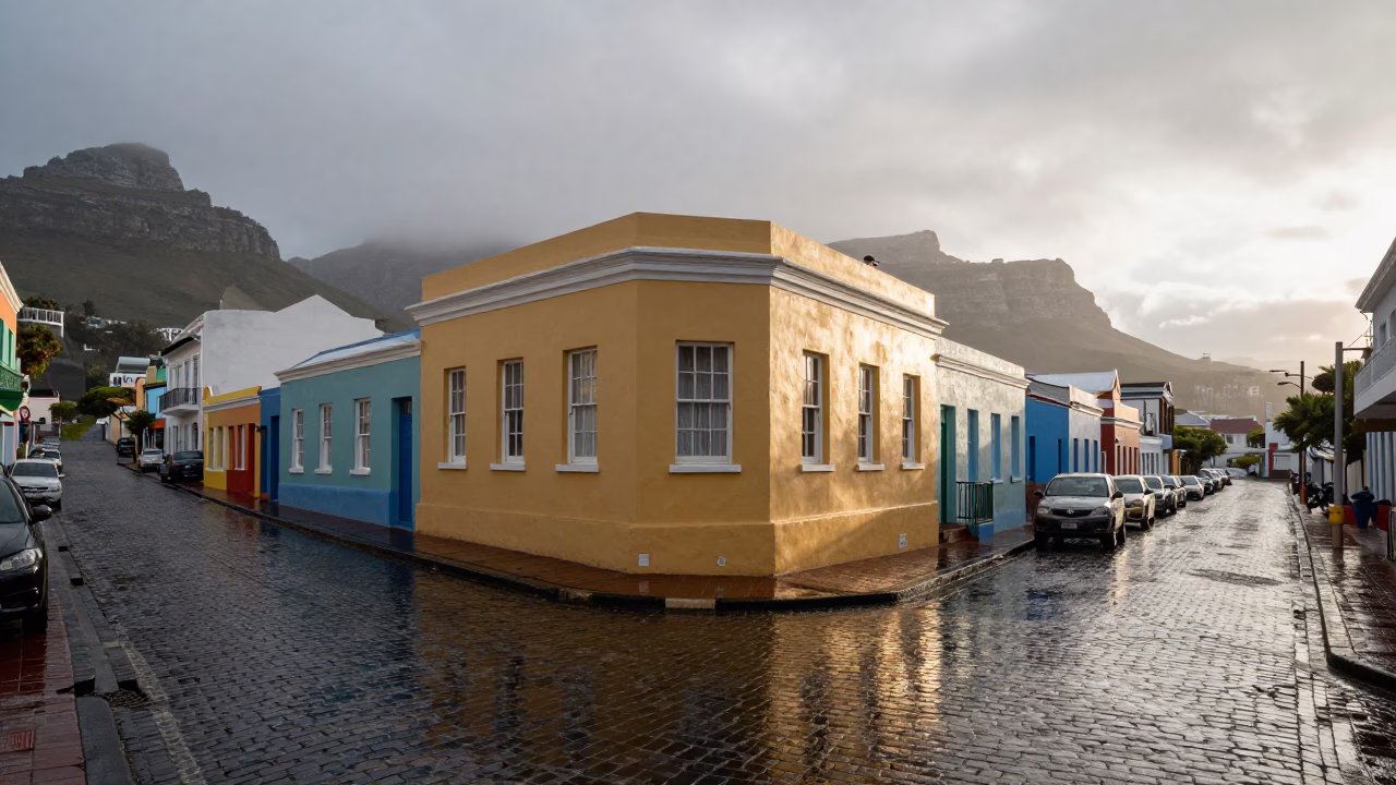 Street Corner in Cape Town in in Cape Town, South Africa