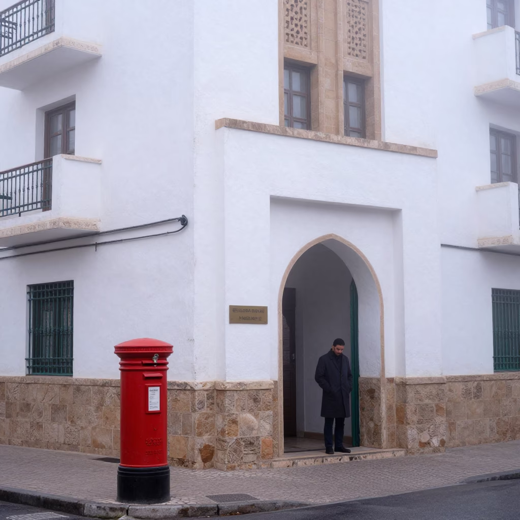 Street Corner in Casablanca in in Casablanca, Morocco