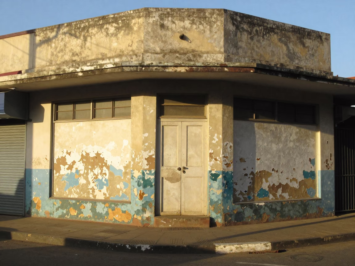 Street Corner in Durban at The Early Afternoon Light in in Durban, South Africa