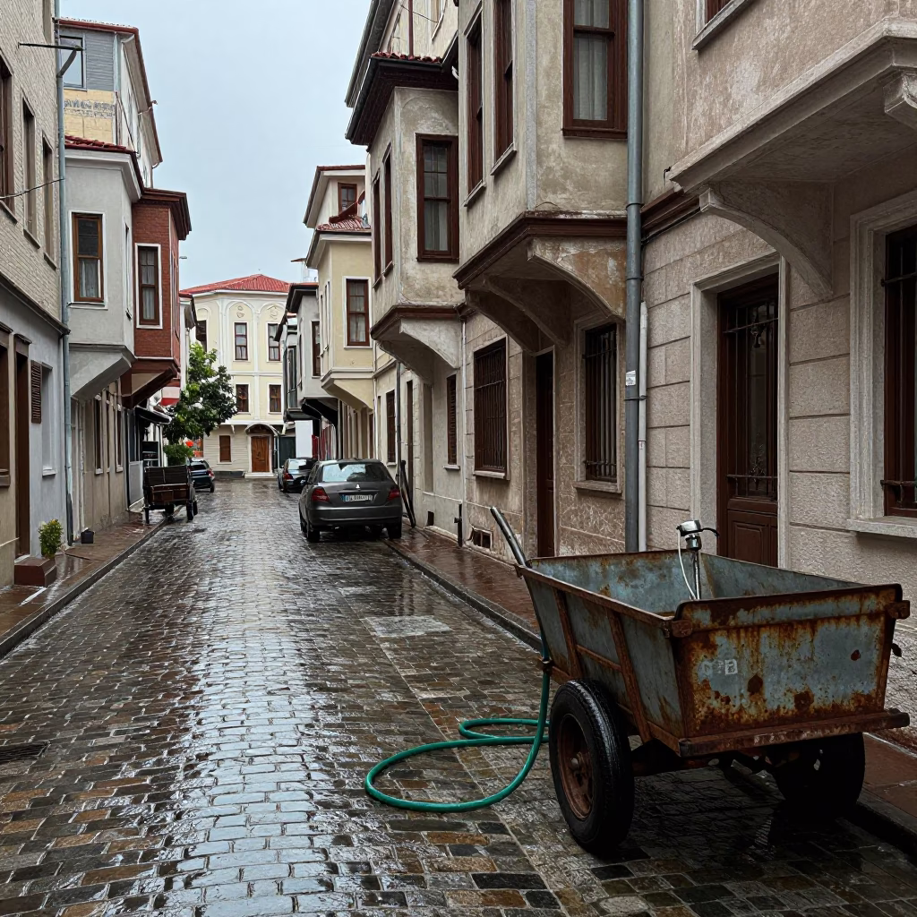 Street Corner in Istanbul in in Istanbul, Turkey