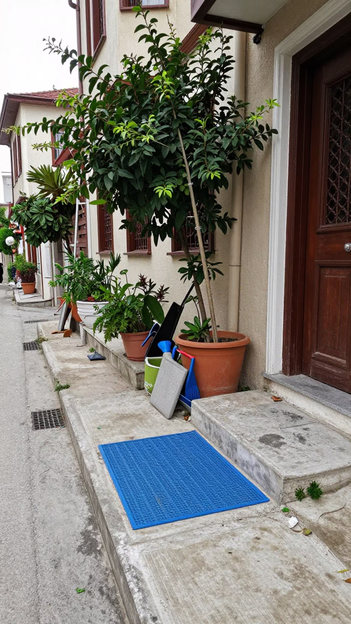 Street Corner in Izmir in in Izmir, Turkey