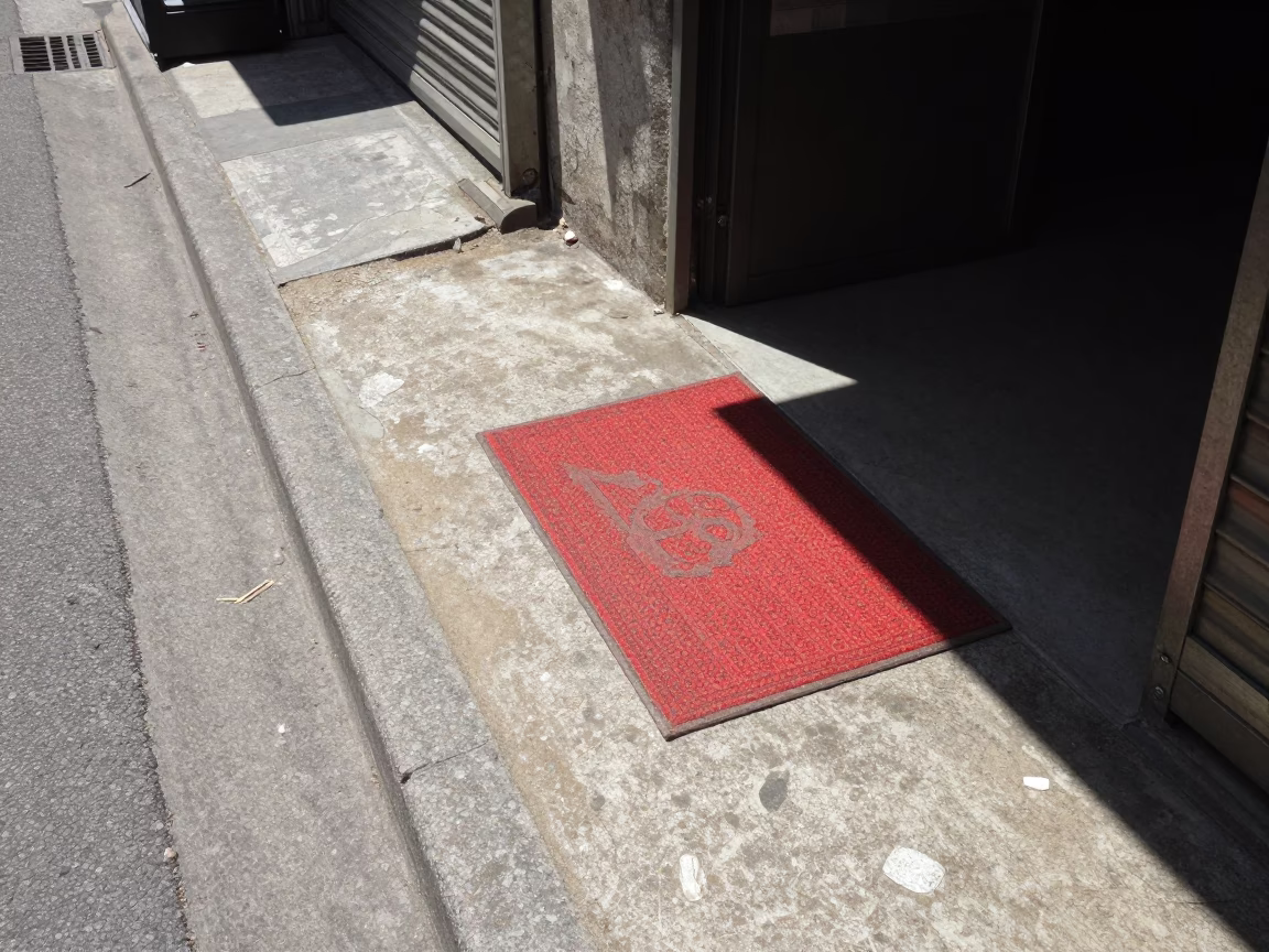 Street Corner in Kaohsiung at Flat Noon Light in in Kaohsiung, Taiwan