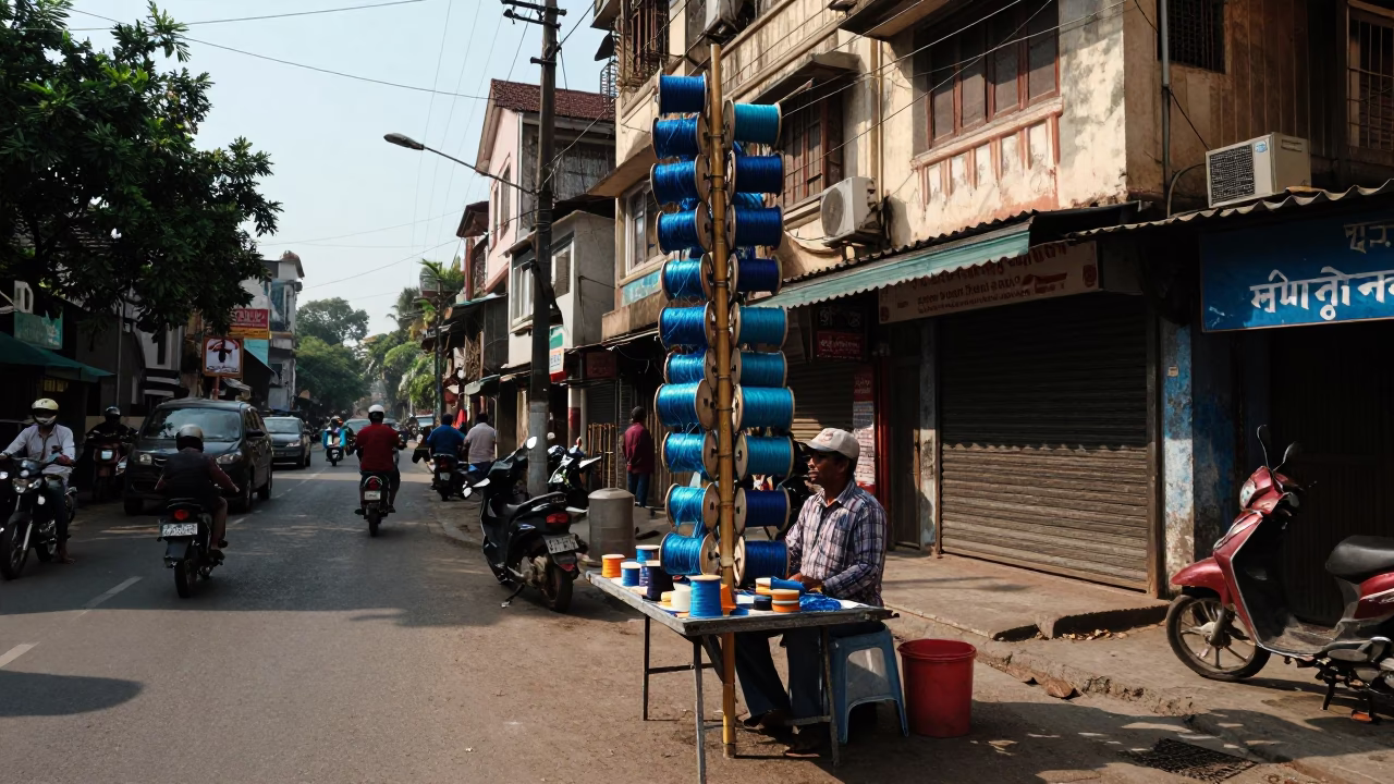 Street Corner in Kolkata in in Kolkata, India