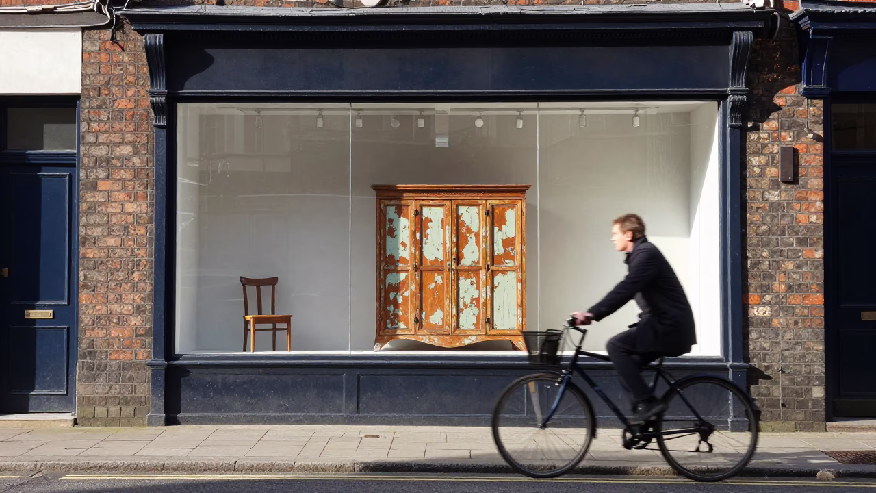 Street Corner in Liverpool at Late Morning Light in in Liverpool, United Kingdom