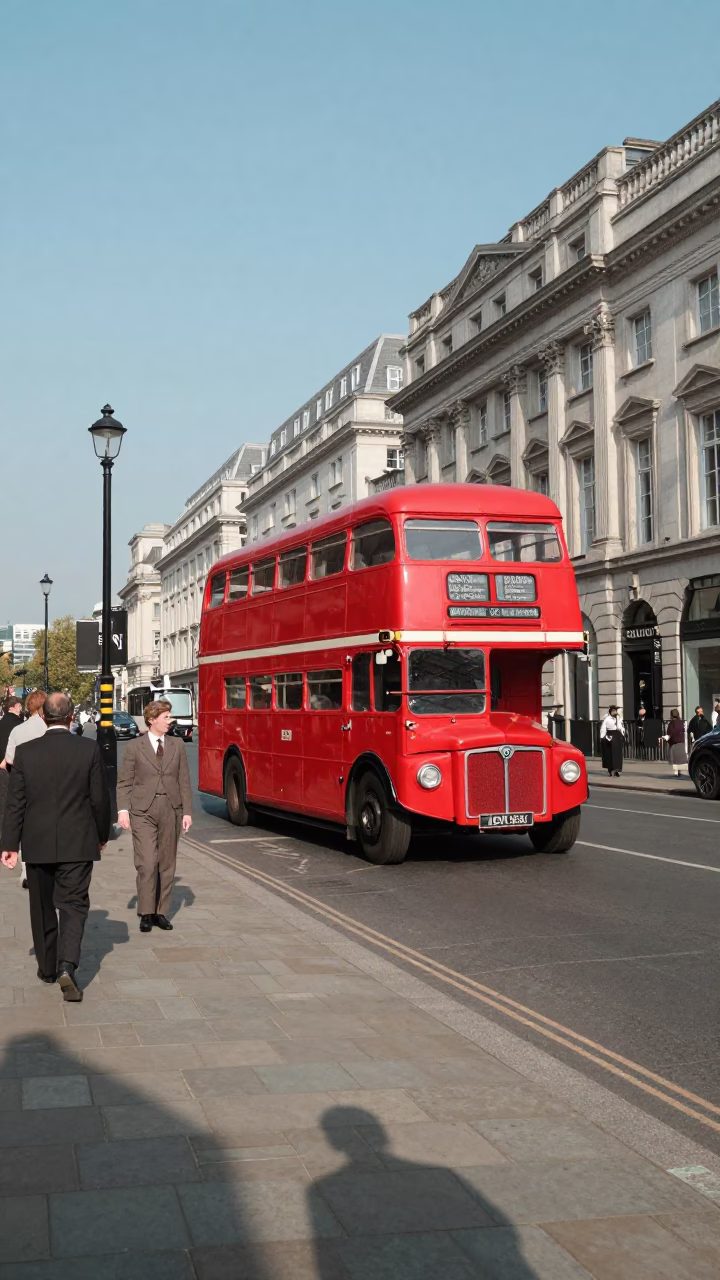 Street Corner in London at Afternoon Light in in London, United Kingdom