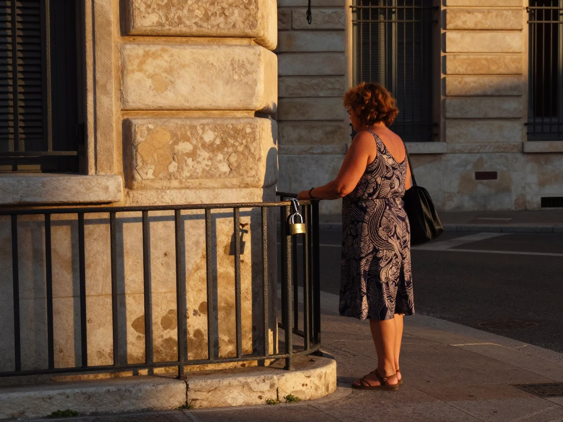 Street Corner in Marseille at Golden Hour in in Marseille, France