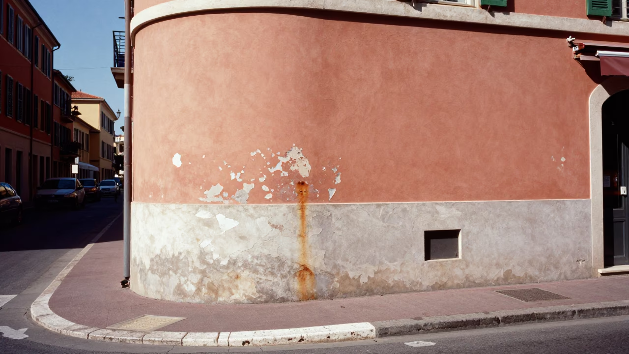 Street Corner in Nice at Midday Light in in Nice, France