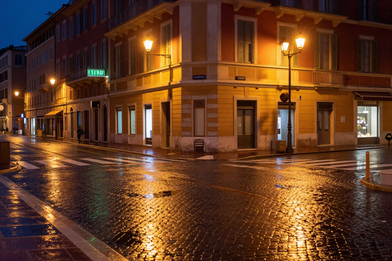 Street Corner in Nice in in Nice, France