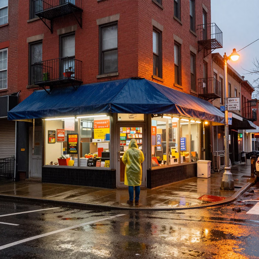 Street Corner in Philadelphia in in Philadelphia, Pennsylvania, United States