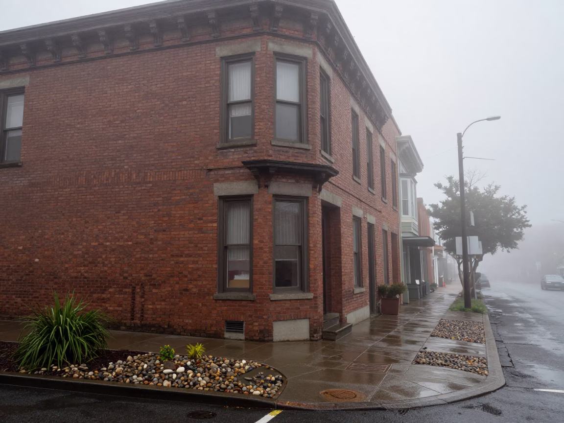 Street Corner in Portland in in Portland, Oregon, United States