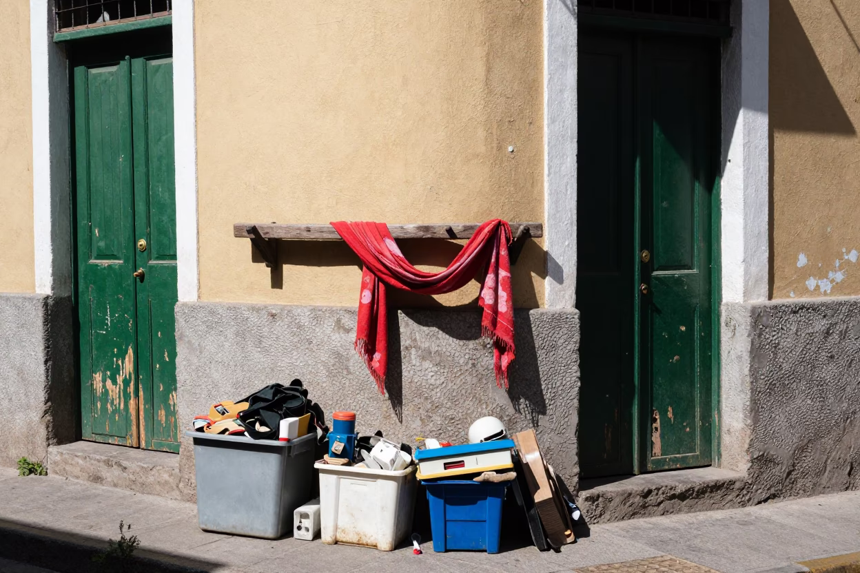 Street Corner in Valparaiso in in Valparaiso, Chile