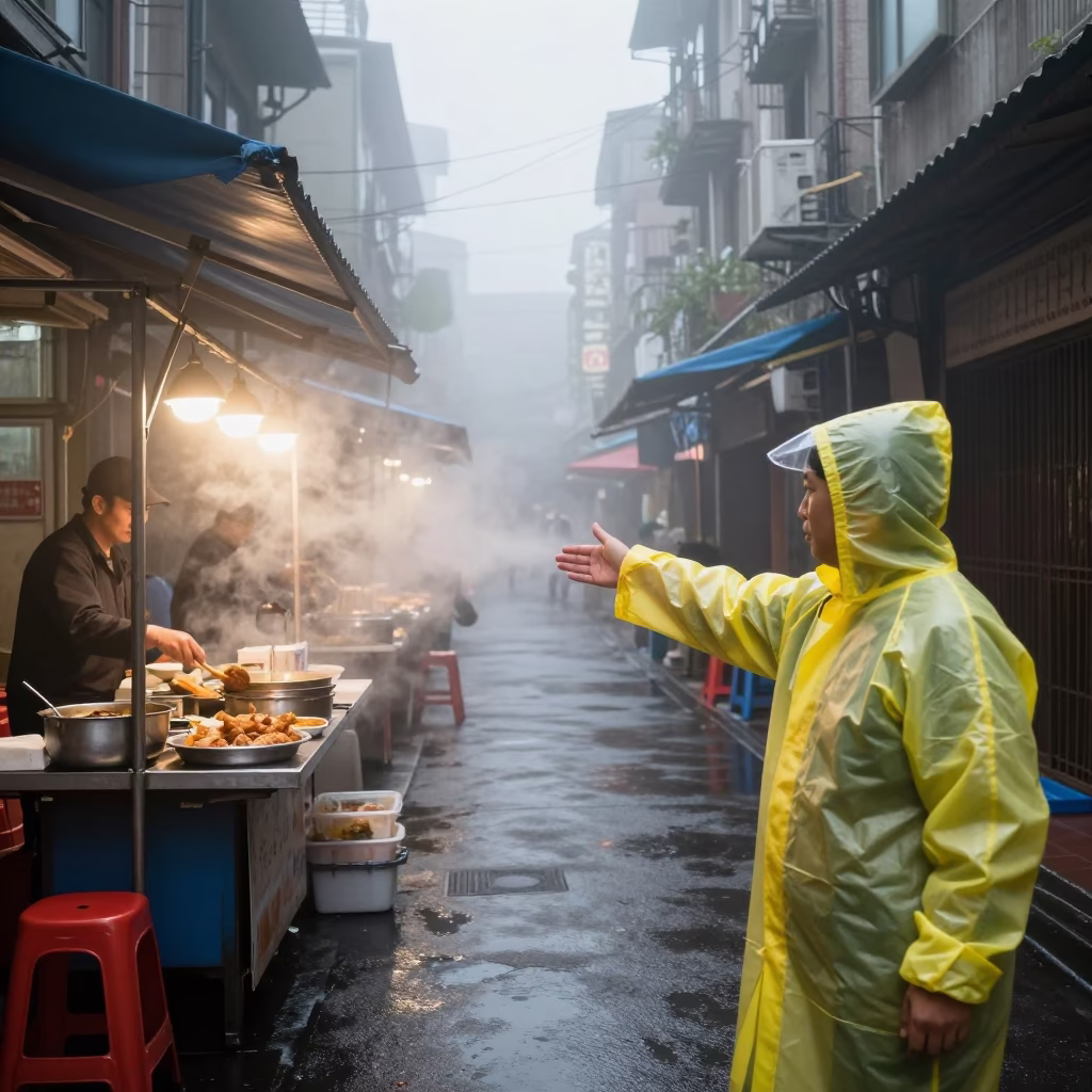 Street Food in Taipei in in Taipei, Taiwan