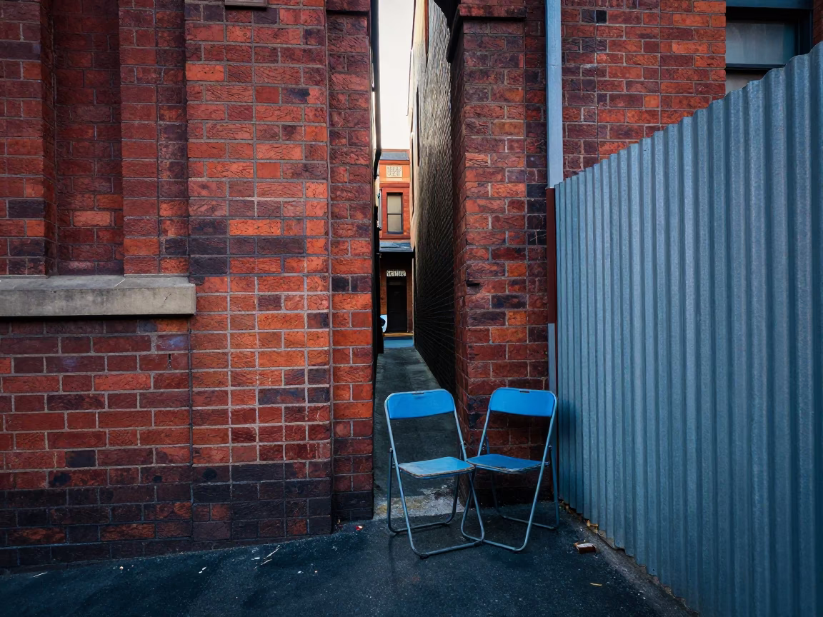 Street Furniture in Melbourne at Early Morning Light in in Melbourne, Victoria, Australia
