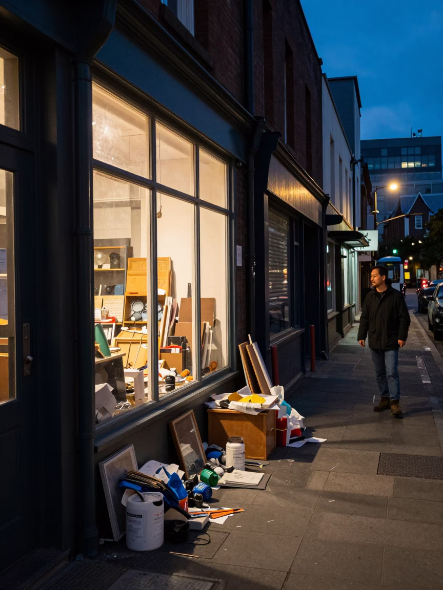 Street Interaction in Christchurch in in Christchurch, New Zealand