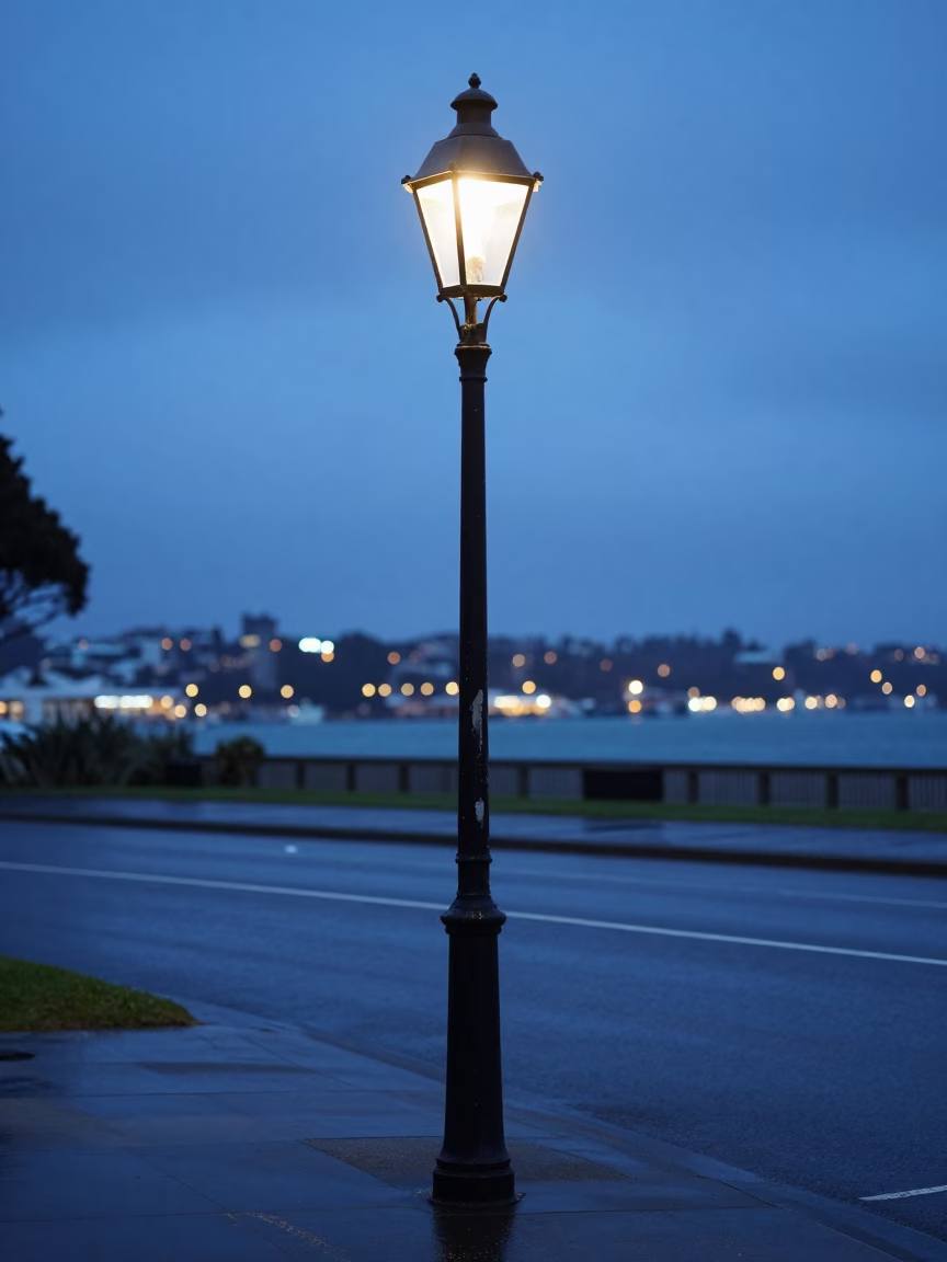 Street Lamp in Auckland in in Auckland, New Zealand