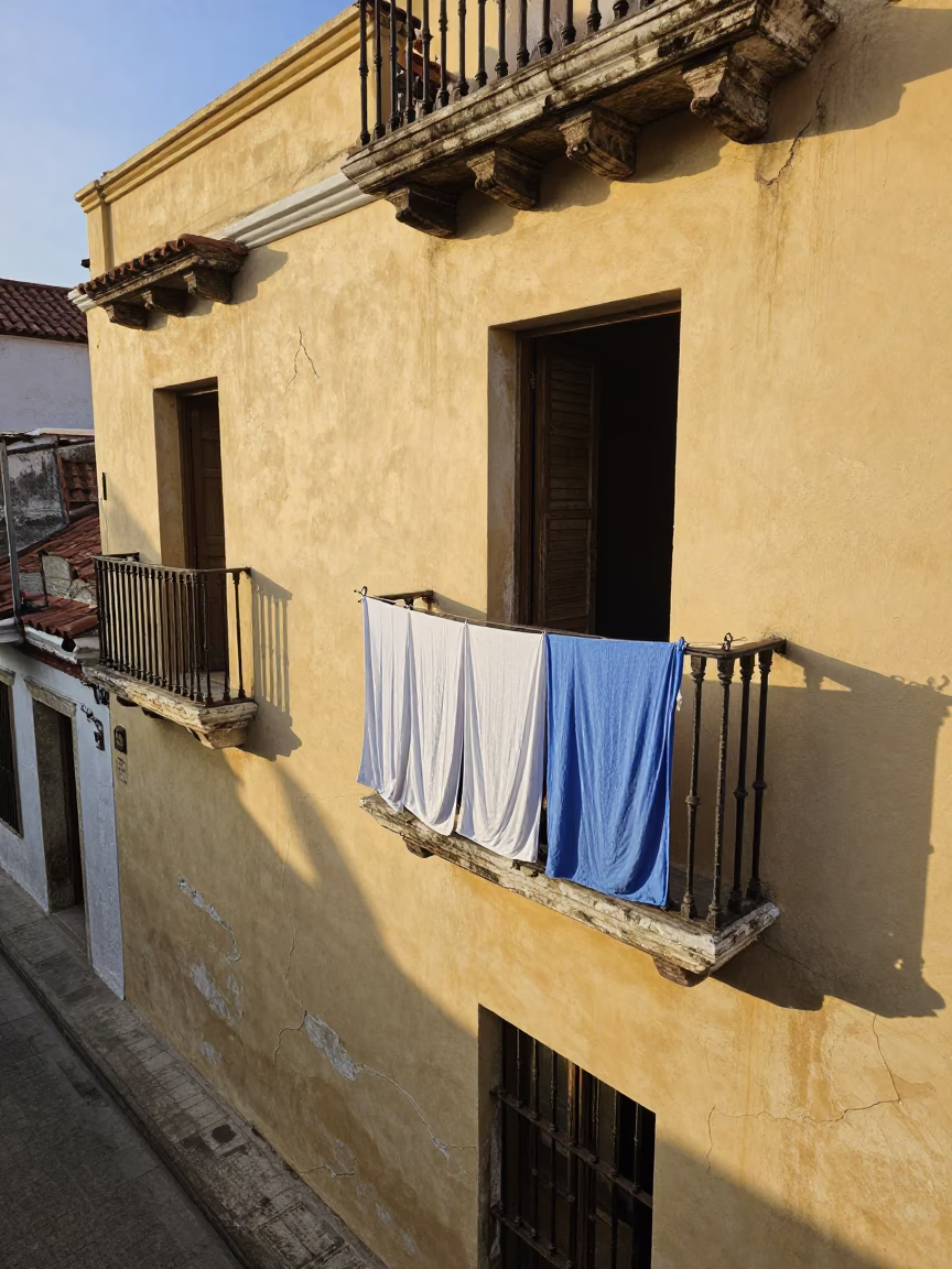 Street-level Sketch in Cartagena in in Cartagena, Colombia