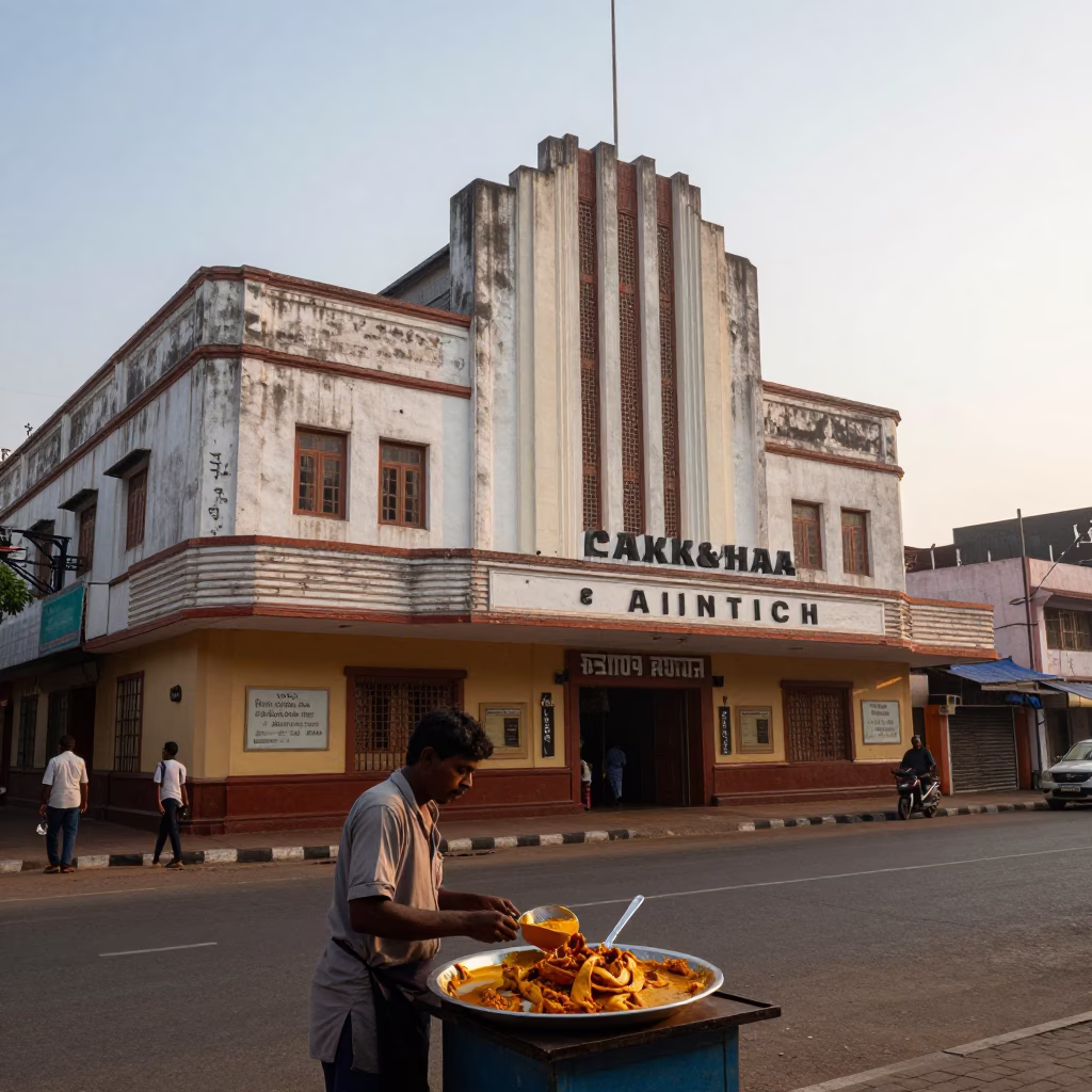Street Life at The Early Morning Light in Kochi in in Kochi, India