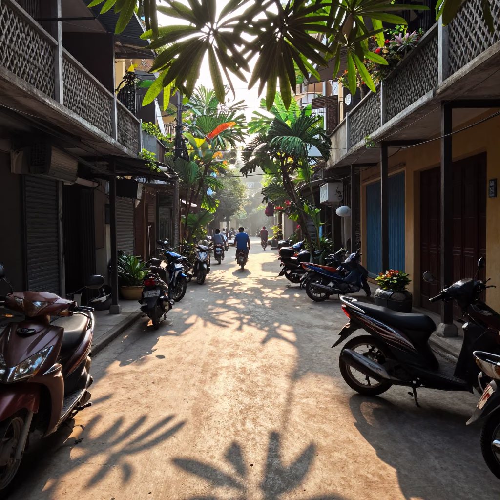 Street Life in Hanoi in in Hanoi, Vietnam