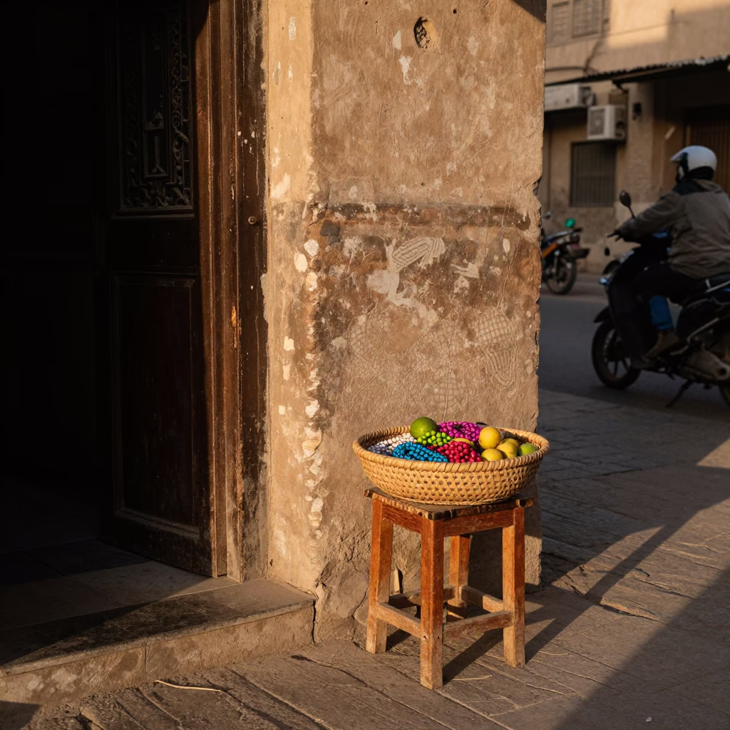 Street Life in Luxor at The Late Afternoon Light in in Luxor, Egypt