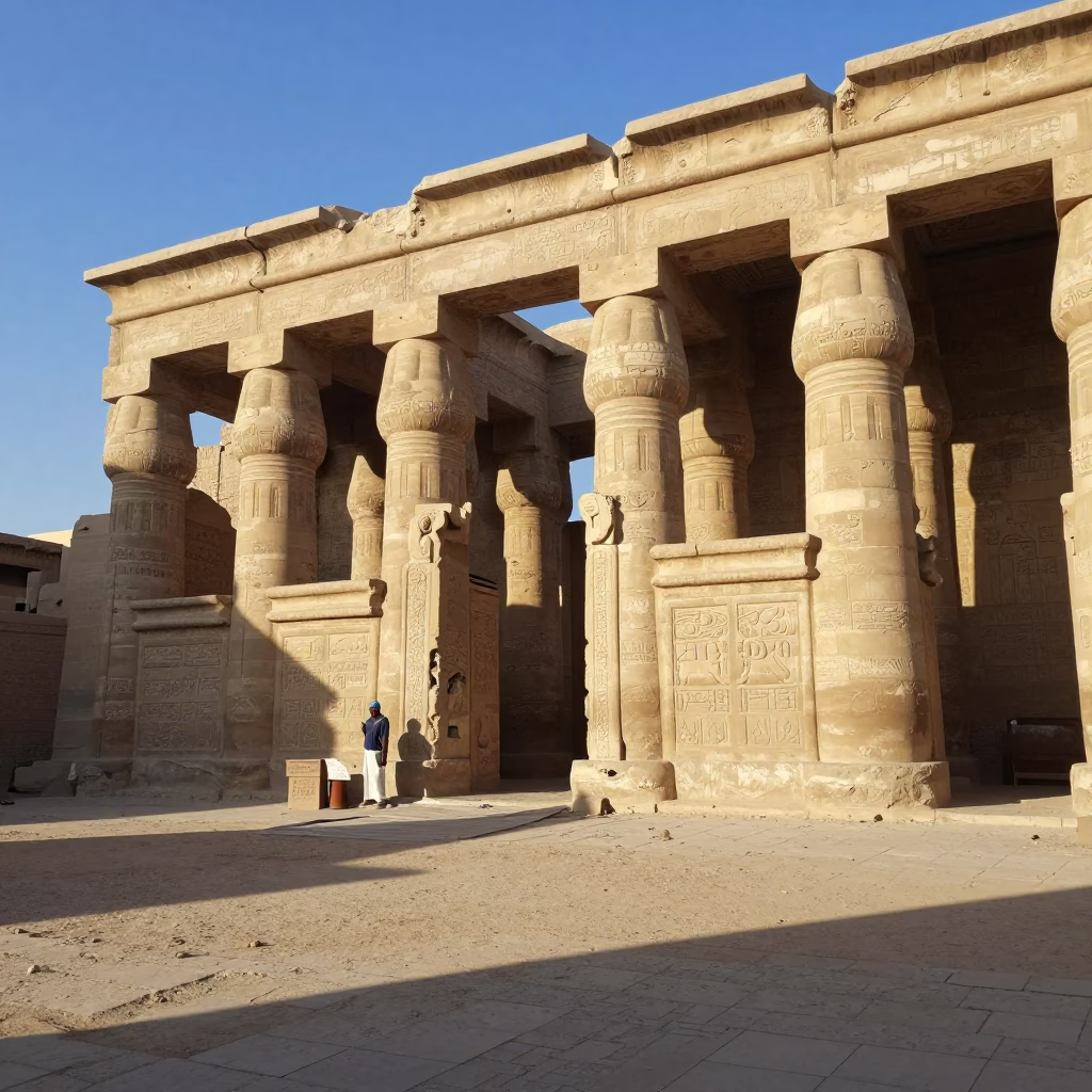 Street Life in Luxor at The Late Morning Light in in Luxor, Egypt