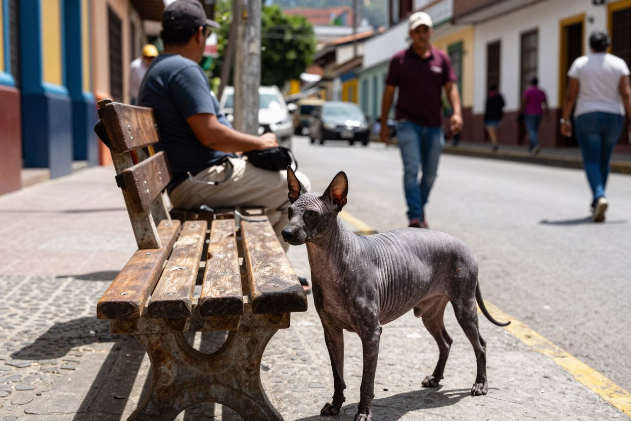 Street Life in Medellin at Midday Light in in Medellin, Colombia