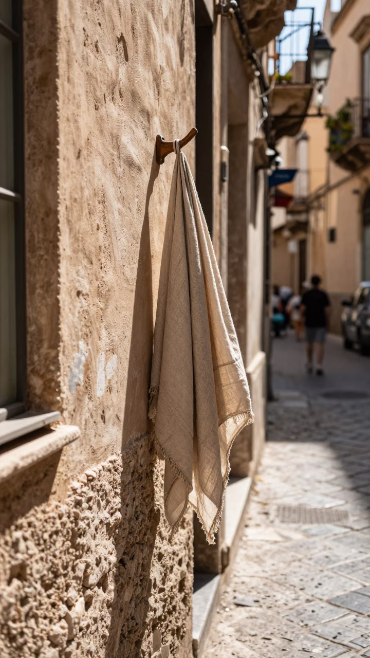 Street Life in Palermo at Midday Light in in Palermo, Italy