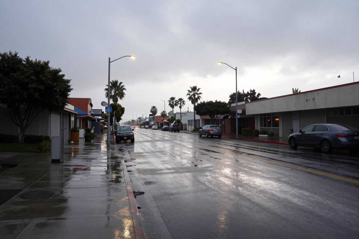 Street Life in San Diego at First Light in in San Diego, California, United States
