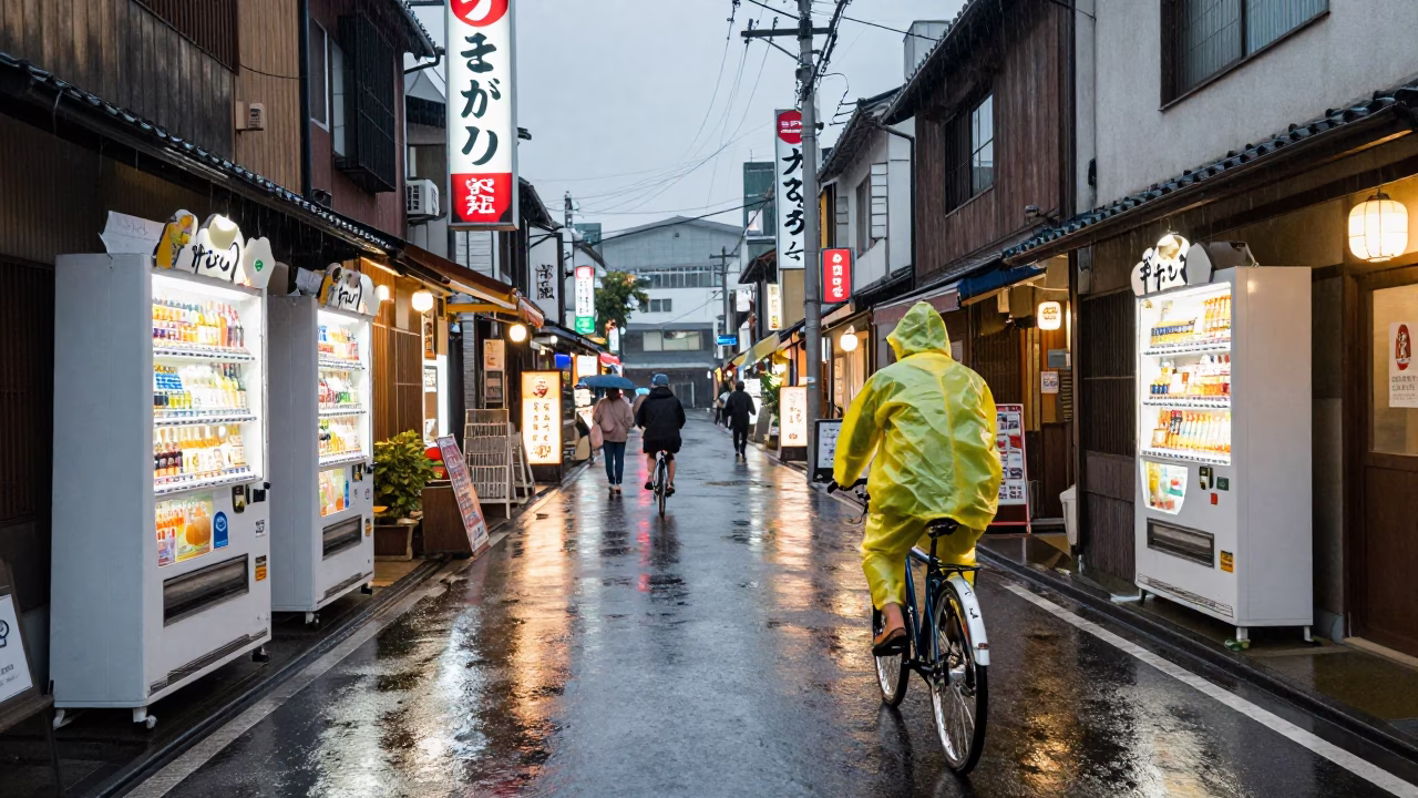 Street Market in Fukuoka in in Fukuoka, Japan