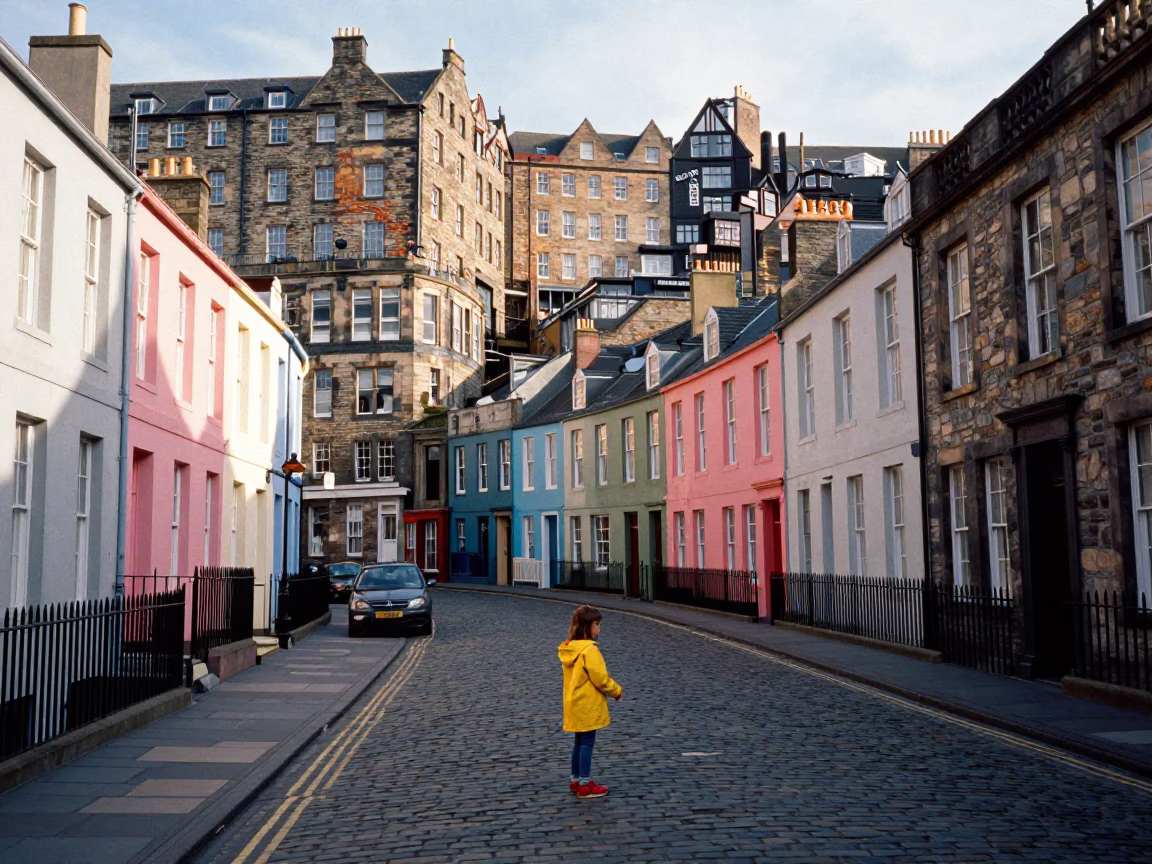 Street Performance in Edinburgh in in Edinburgh, United Kingdom